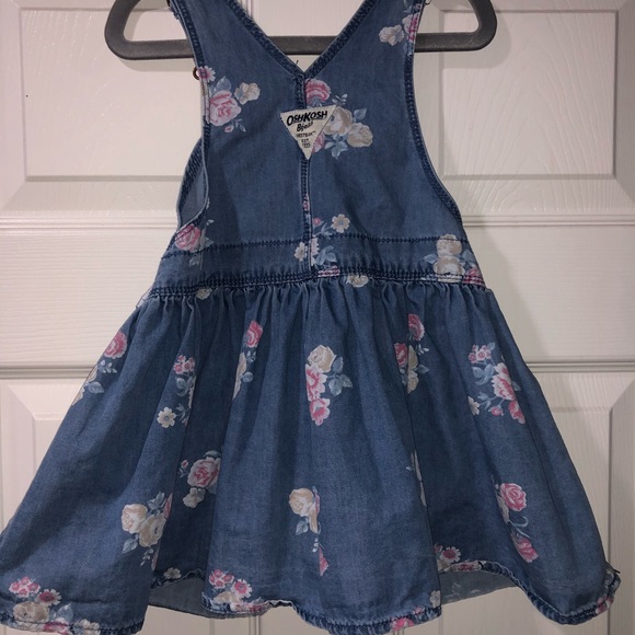 OSHKOSH B’GOSH Toddler Girl 3T Jean Material Bundle Jacket Dress Overall Dress - Picture 8 of 14